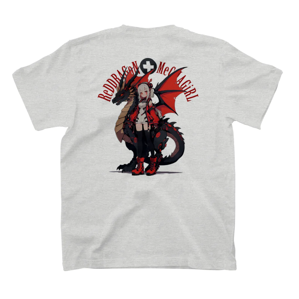 PiNK+18COMiCSのReDDRAGoN+MeCHAGiRL_00003 スタンダードTシャツの裏面