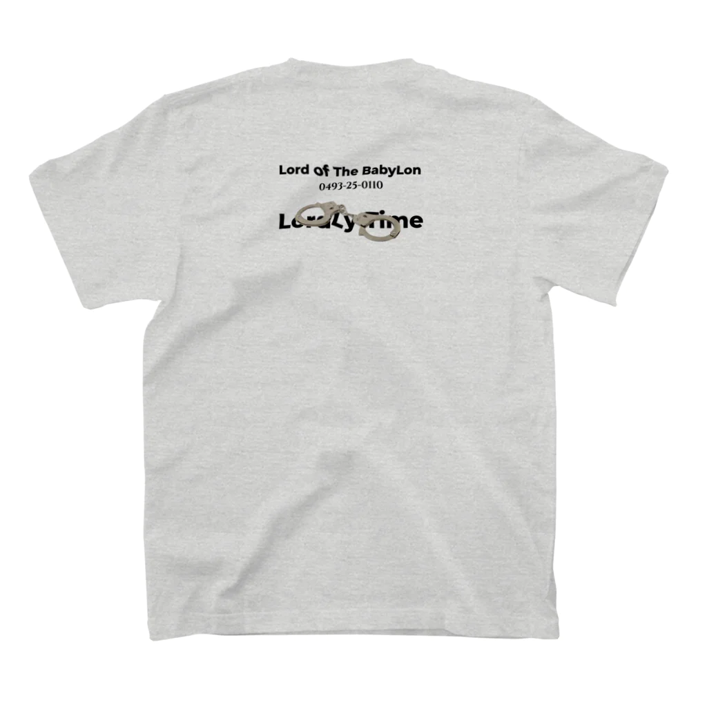 LordLy Timeのhandcuffs tee スタンダードTシャツの裏面