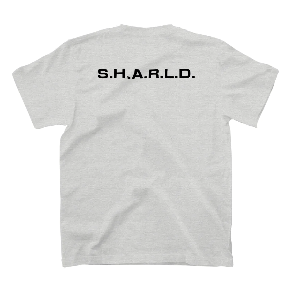 しゃべんじゃーずインダストリーズのS.H.A.R.L.D.ロゴA スタンダードTシャツの裏面