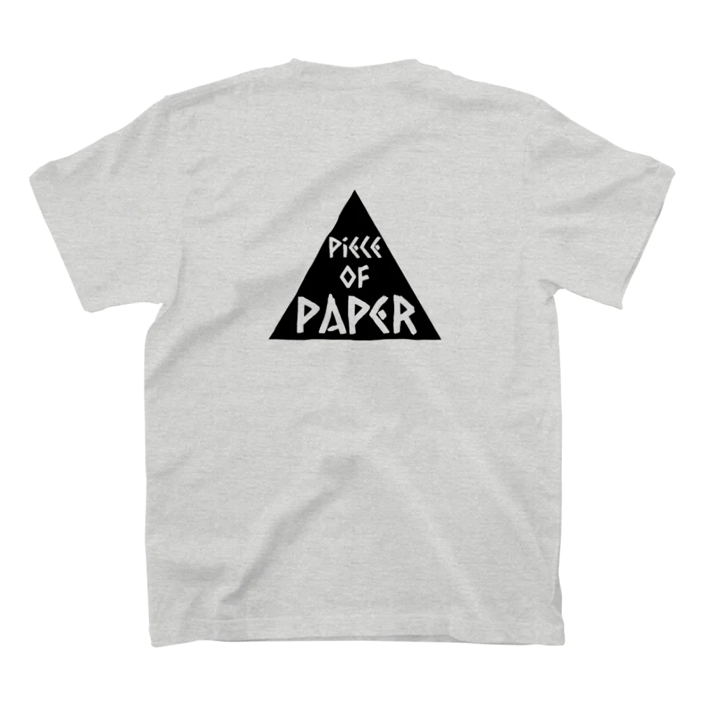 piece of paper skateboardingのpiece of paper skateboarding スタンダードTシャツの裏面