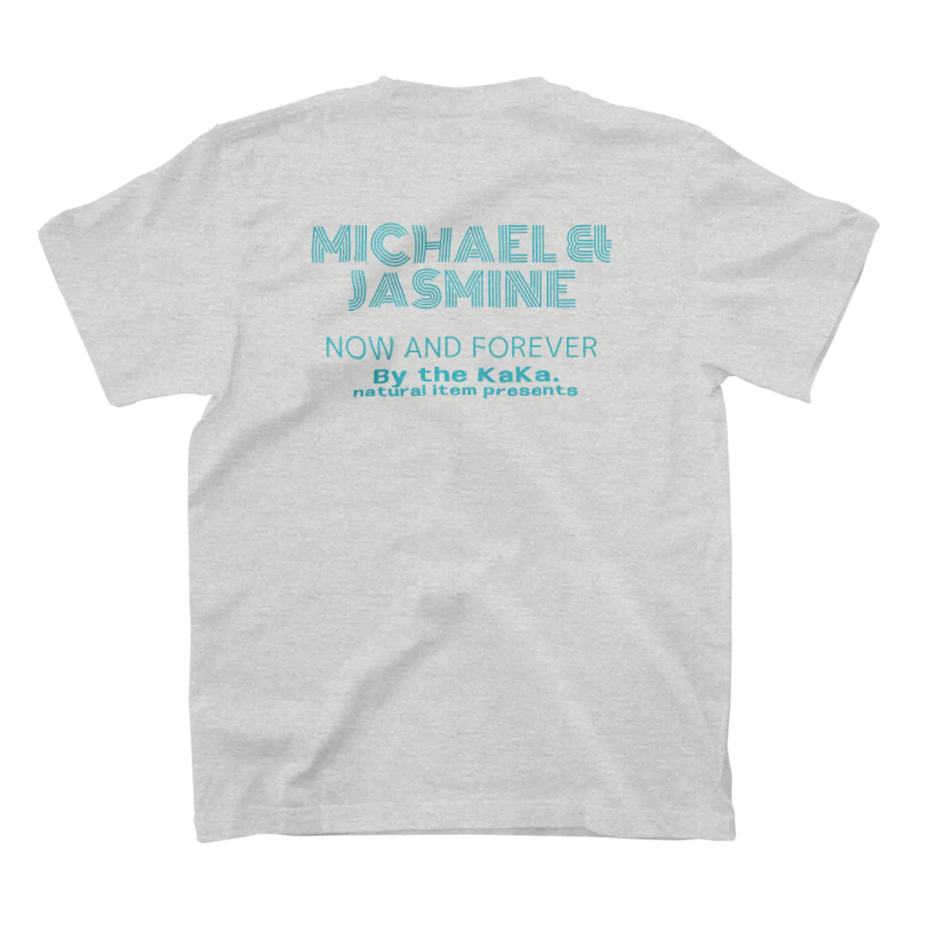 Bythe KaKa.のMichael & Jasmine スタンダードTシャツの裏面