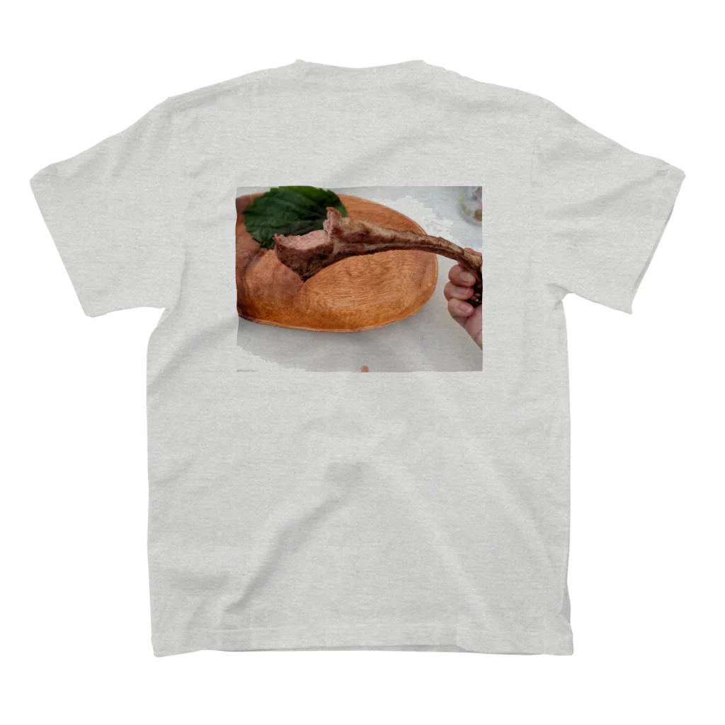 うさぎ堂🐰【公式】夏ギフト🎁販売中🍹の肉食べたいT 티셔츠の裏面
