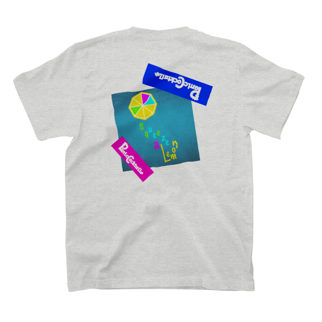 Panic CocktailsのSqueeze a Lemon ステッカーTシャツ スタンダードTシャツの裏面