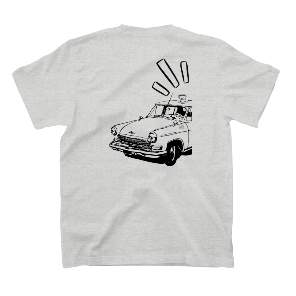 Bistro"g"MartのClassicCar＆Coffee スタンダードTシャツの裏面