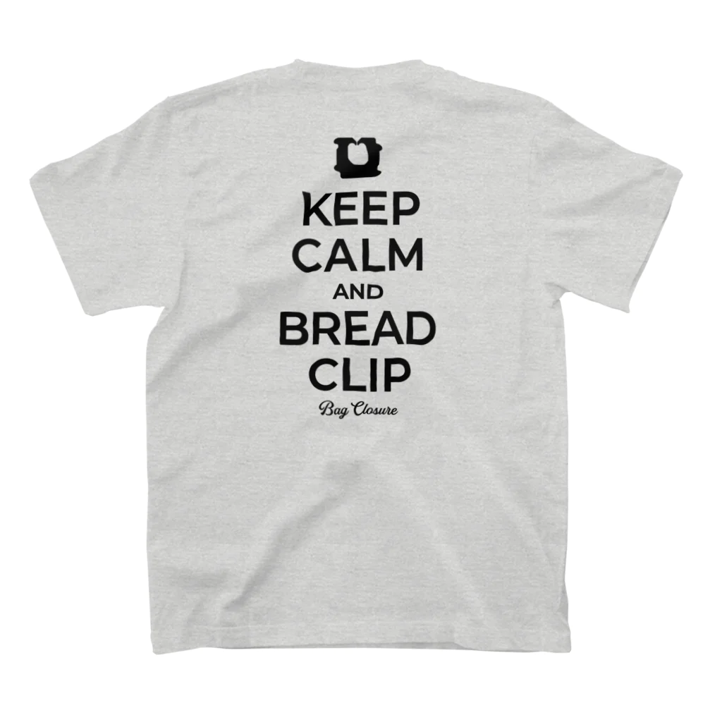 kg_shopの[★バック] KEEP CALM AND BREAD CLIP [ブラック]  スタンダードTシャツの裏面