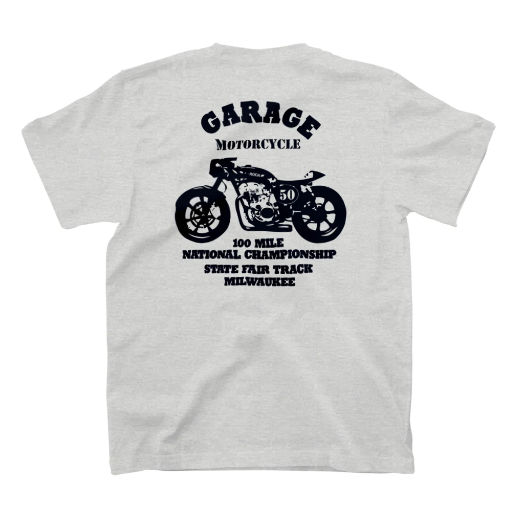 キッズモード某の武骨なバイクデザイン(バックpt) スタンダードTシャツの裏面