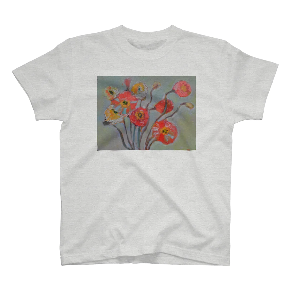 ラッキーTシャツのポピーの花 Regular Fit T-Shirt