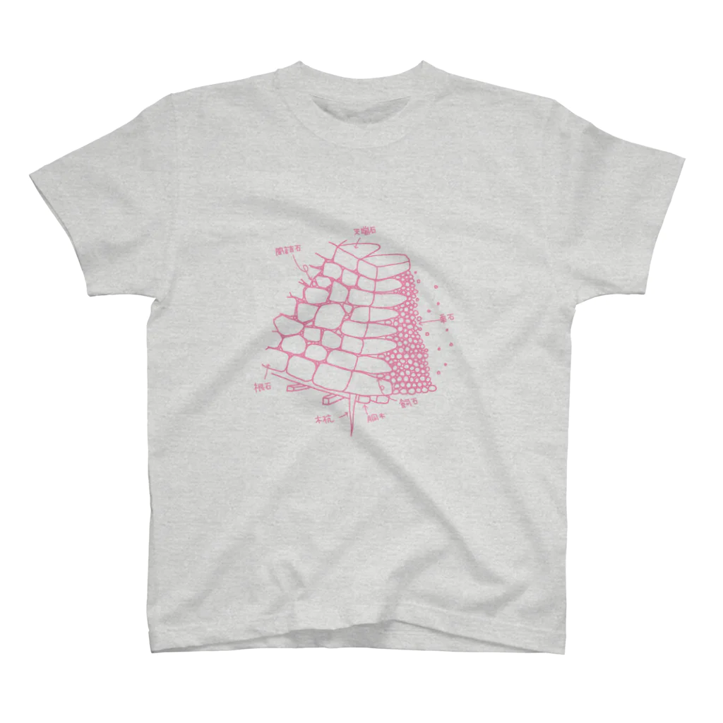 サトシノベンバーのお城の石垣の中身 Regular Fit T-Shirt