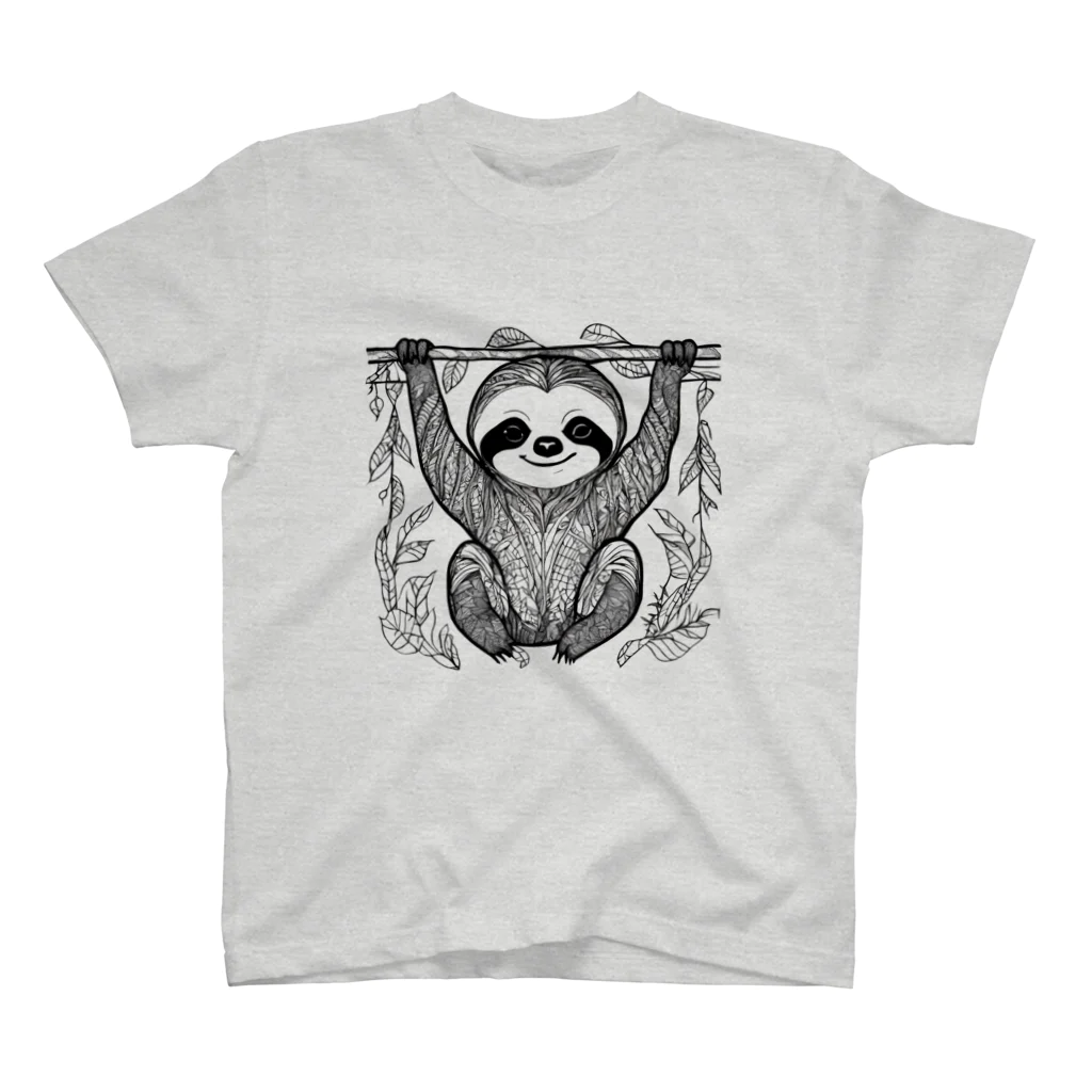 なっつ ふぁくとりーのゼンタングル　ナマケモノ Regular Fit T-Shirt