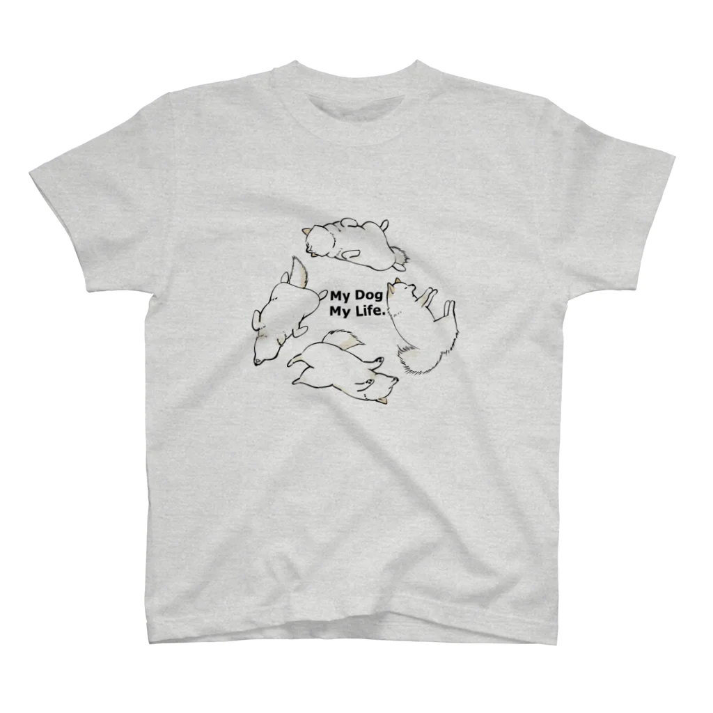 あたちたちのおみせのMy Dog, My Life. / 白柴 スタンダードTシャツ