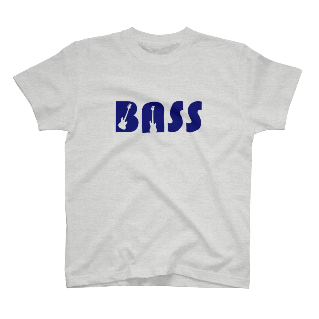 ベース会ONLINE SHOPのBASS&BASS（紺） スタンダードTシャツ