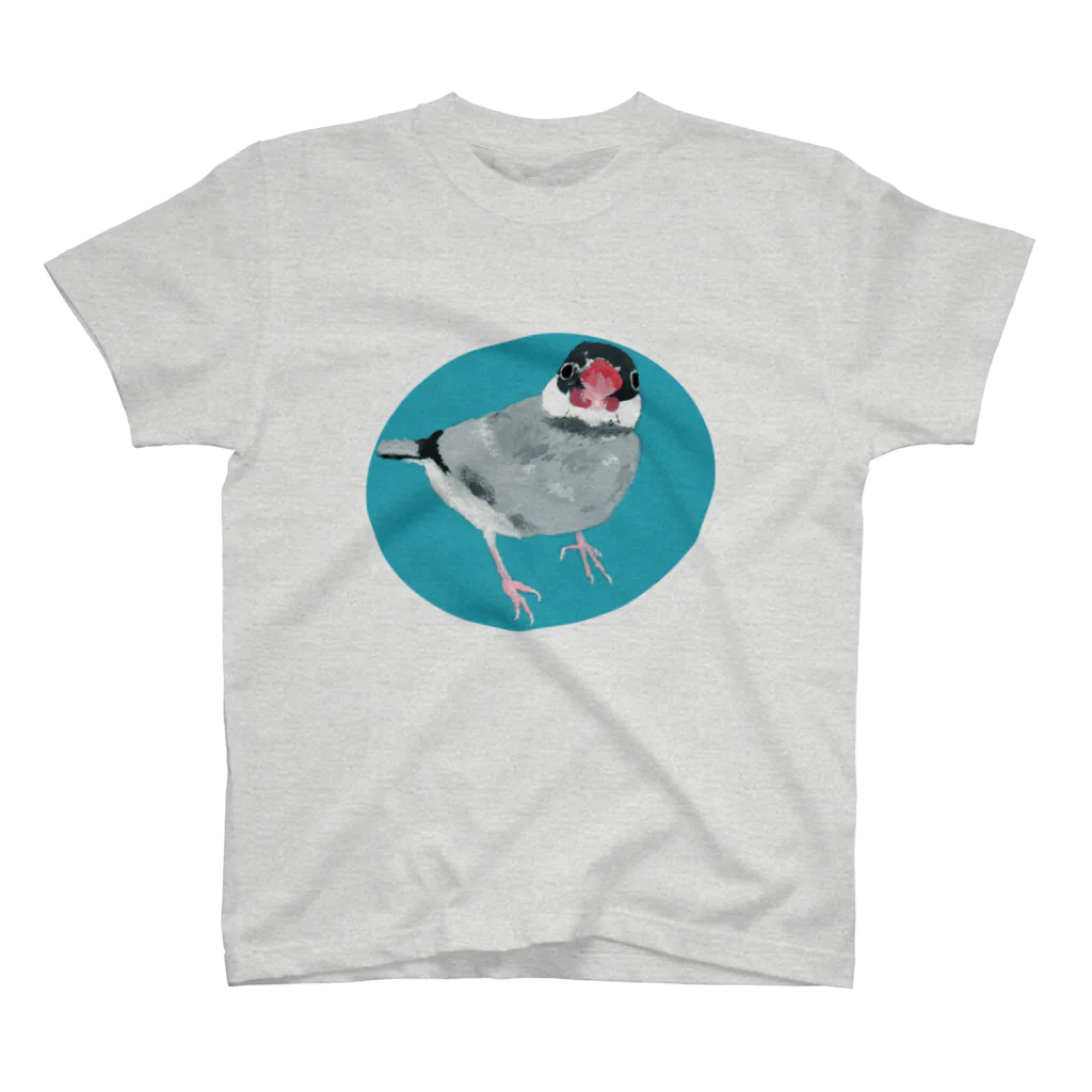 Sparrow in a tutuのシルバー文鳥 スタンダードTシャツ