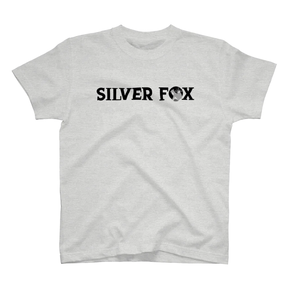 いろいろな動物たちの【SILVER FOX】ロゴマーク スタンダードTシャツ