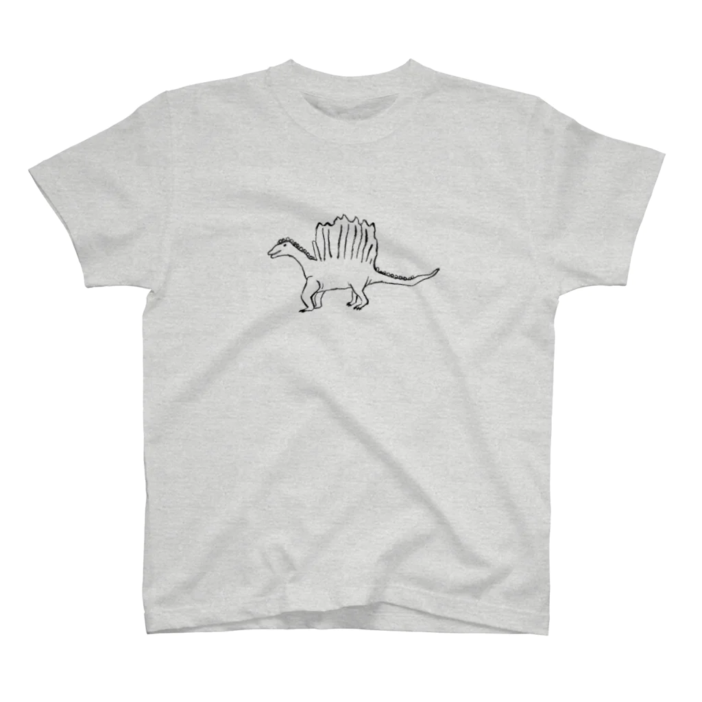 Kanako Okamotoの「ディメトロドン」イラスト恐竜Tシャツ スタンダードTシャツ