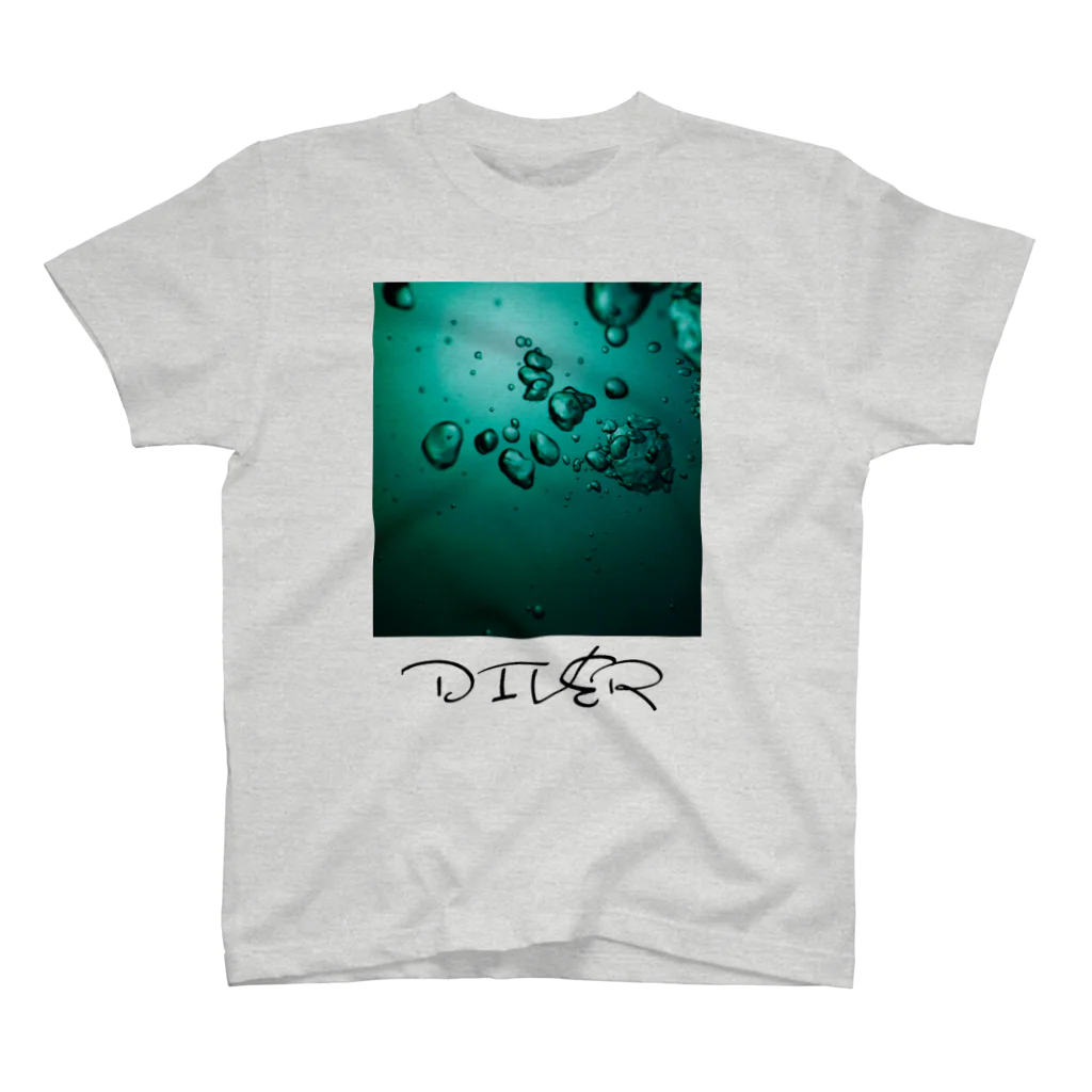 OCEANのDIVER (green) スタンダードTシャツ