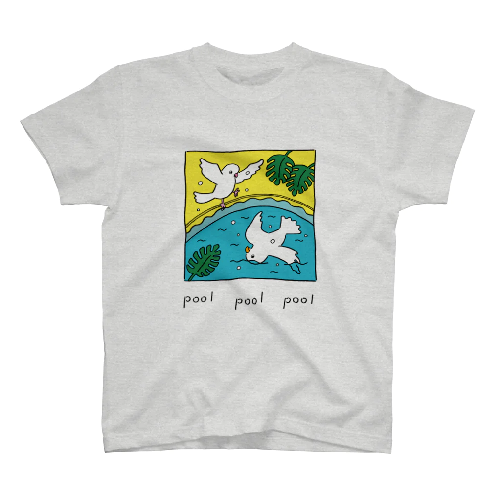 Futakawa Mayuのグッズショップのpool とり スタンダードTシャツ