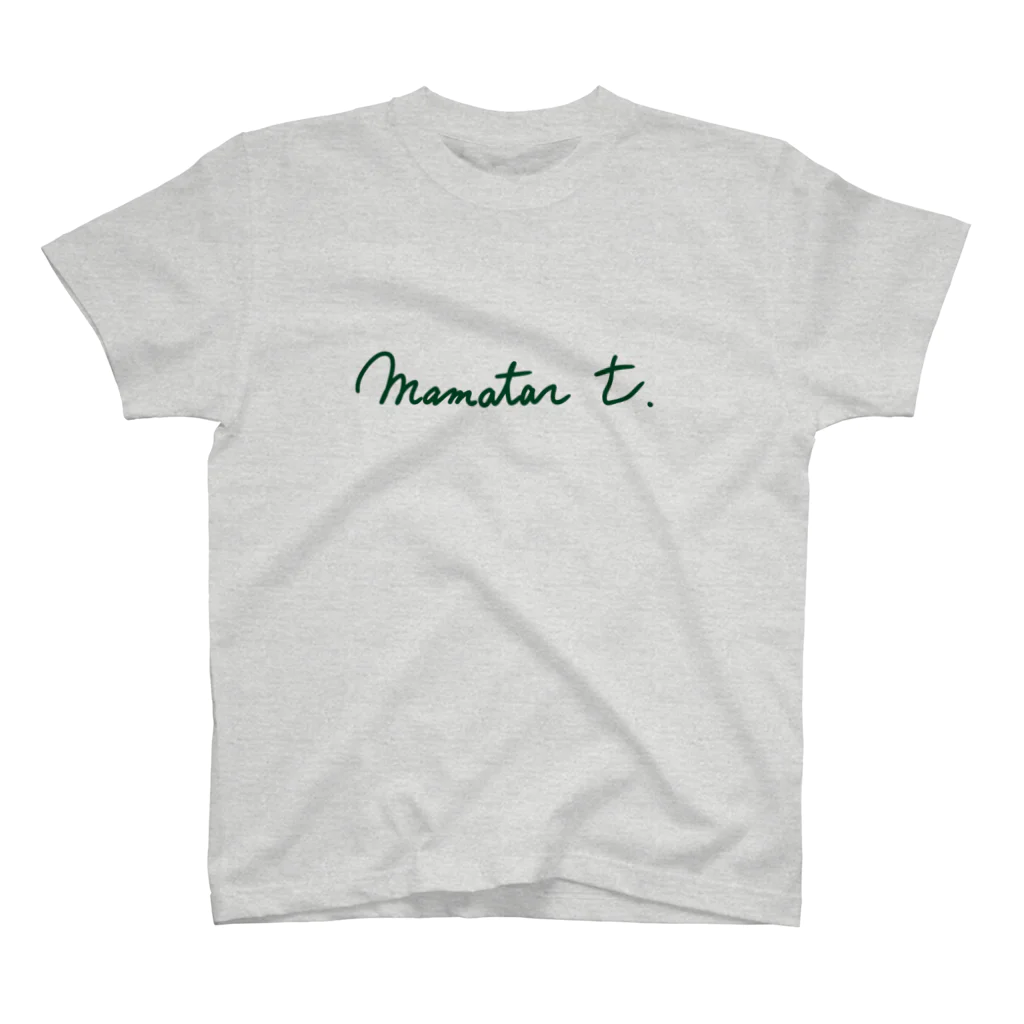 ママタルトひわらショップのママタルトTシャツ green Regular Fit T-Shirt