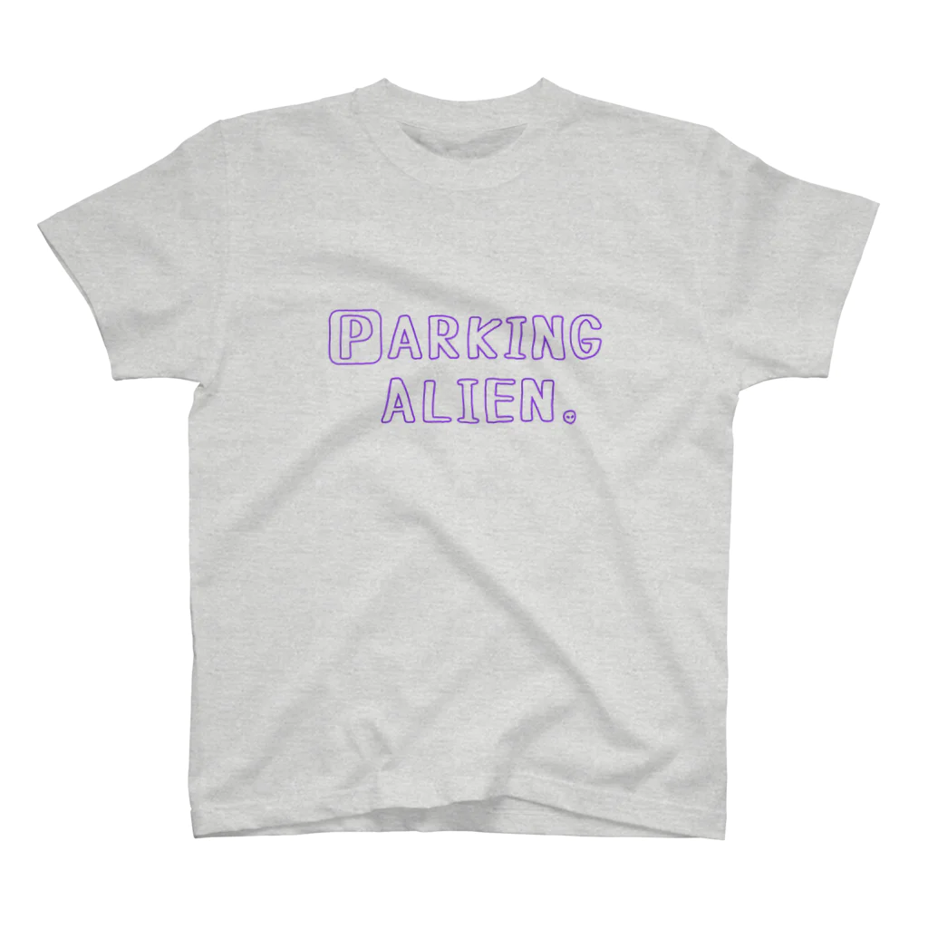 rikirossoのPARKING ALIEN Tシャツ Regular Fit T-Shirt