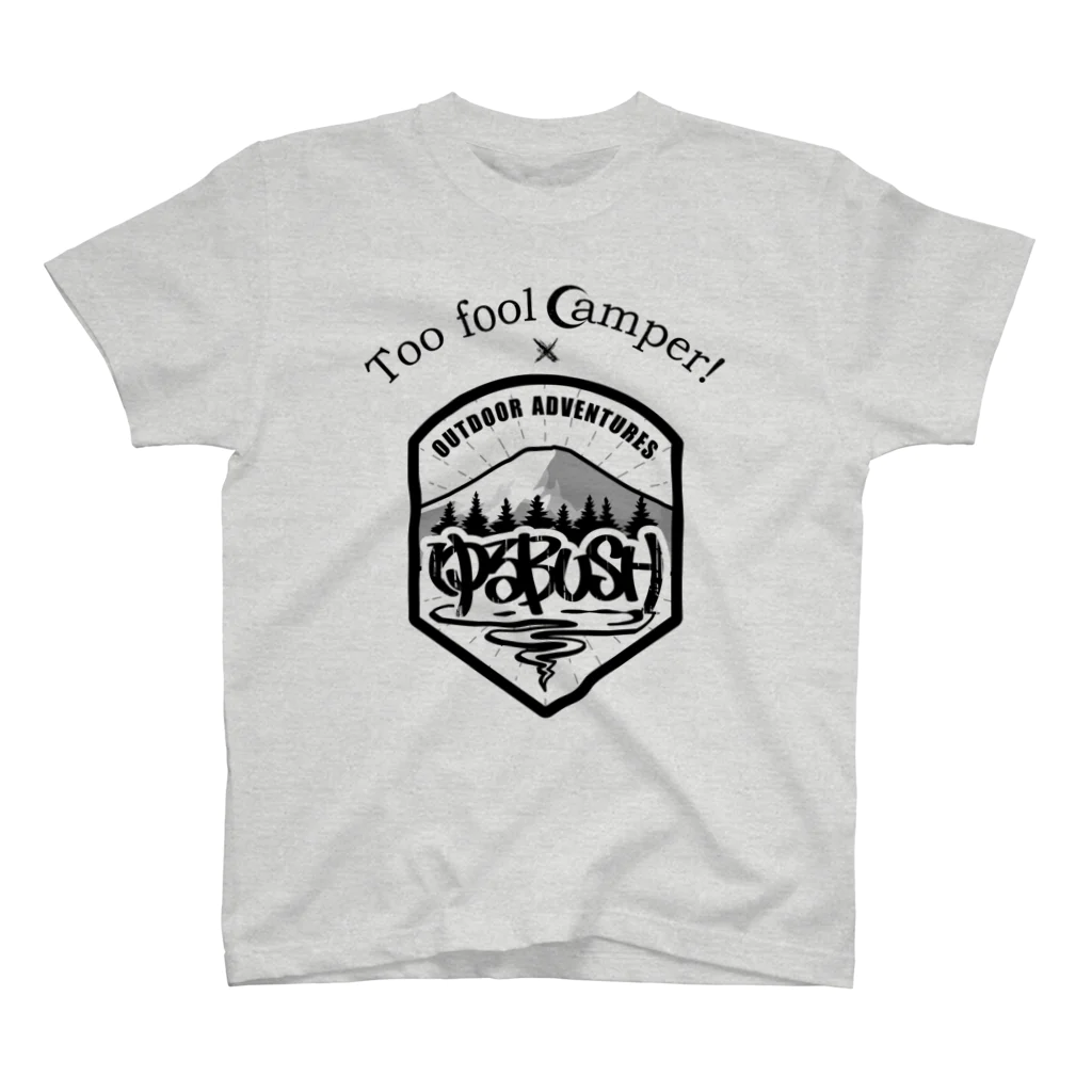 Too fool campers Shop!のSDCsキャンペーン ゆるBUSHコラボ(黒文字) Regular Fit T-Shirt