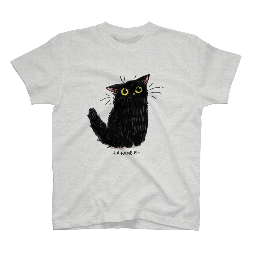 たたメーピーのBlack cat たたメーピー Regular Fit T-Shirt