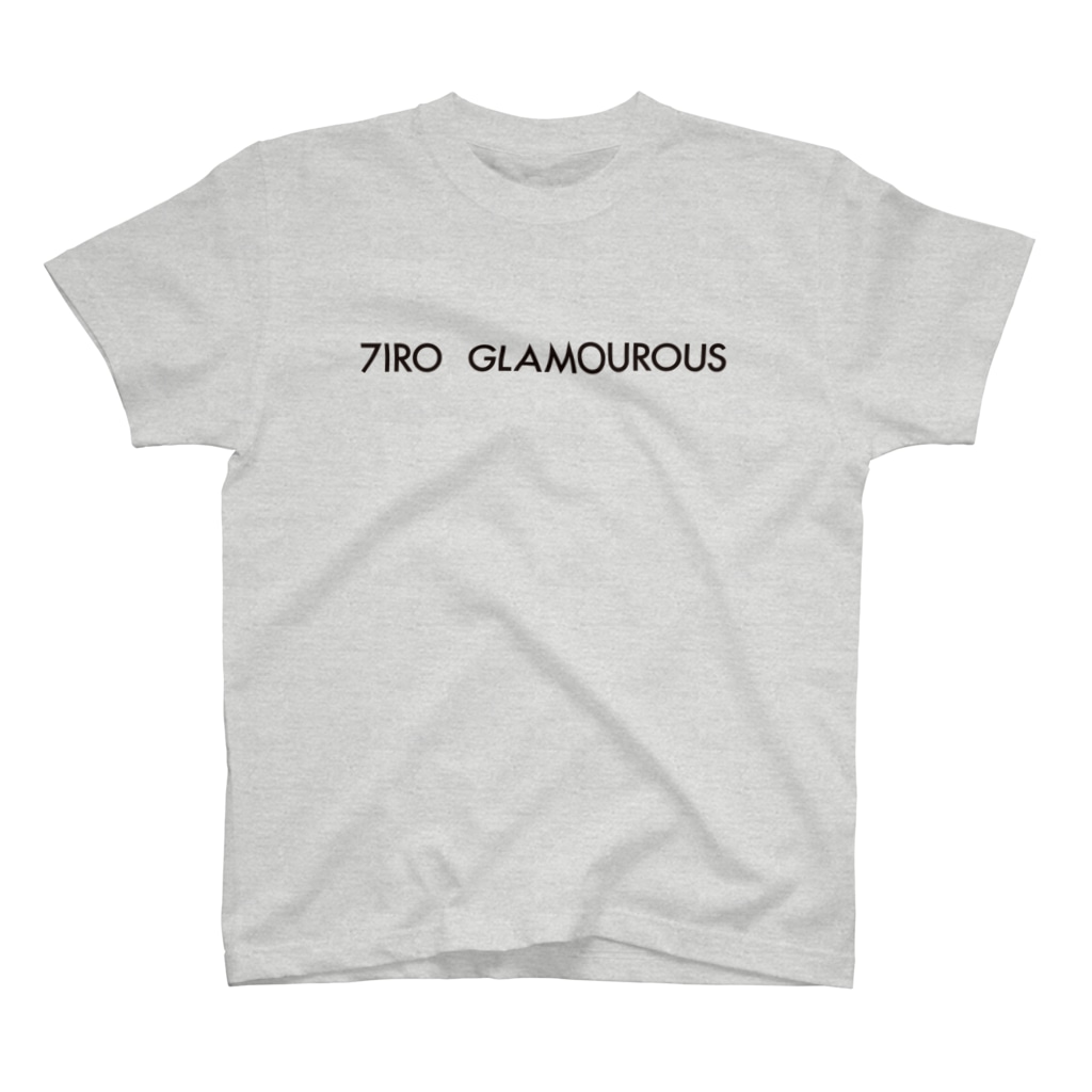 7IRO GLAMOUROUSの※ノエルあり黒文字 7IRO GLAMOUROUSシンプルロゴ  Regular Fit T-Shirt