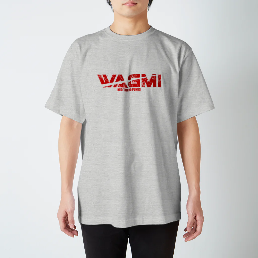 GUILD-WAGMI_from_NTPのWAGMI Item bigrogo-red スタンダードTシャツ