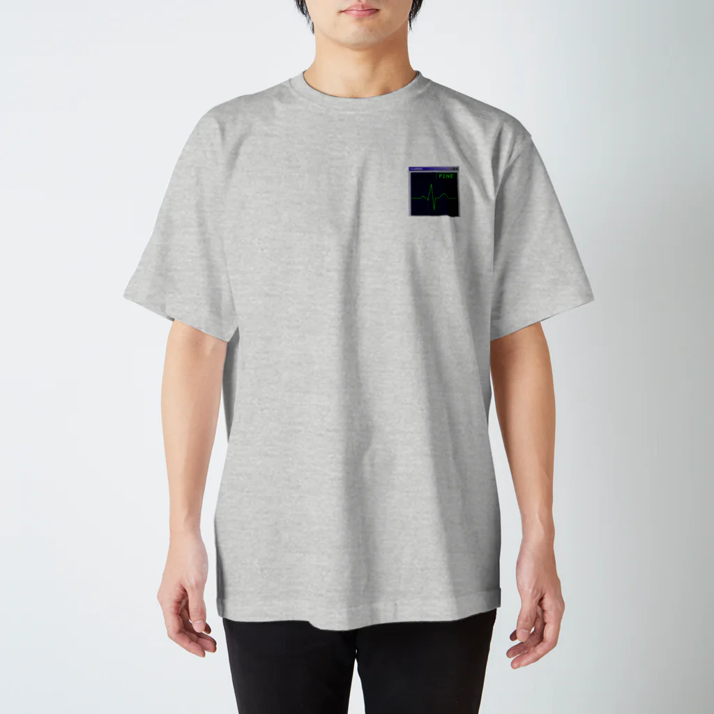 TKG制作所（高木ふぉとん）の心電図ECG（FINE）（正方形/Square） スタンダードTシャツ