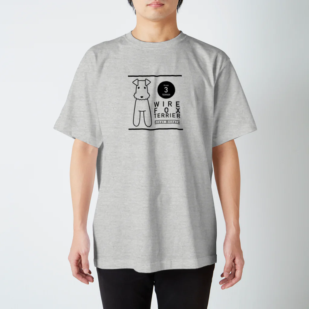 KURABOKKO zakkaのワイヤーフォックステリアのプロフィールTシャツ Regular Fit T-Shirt