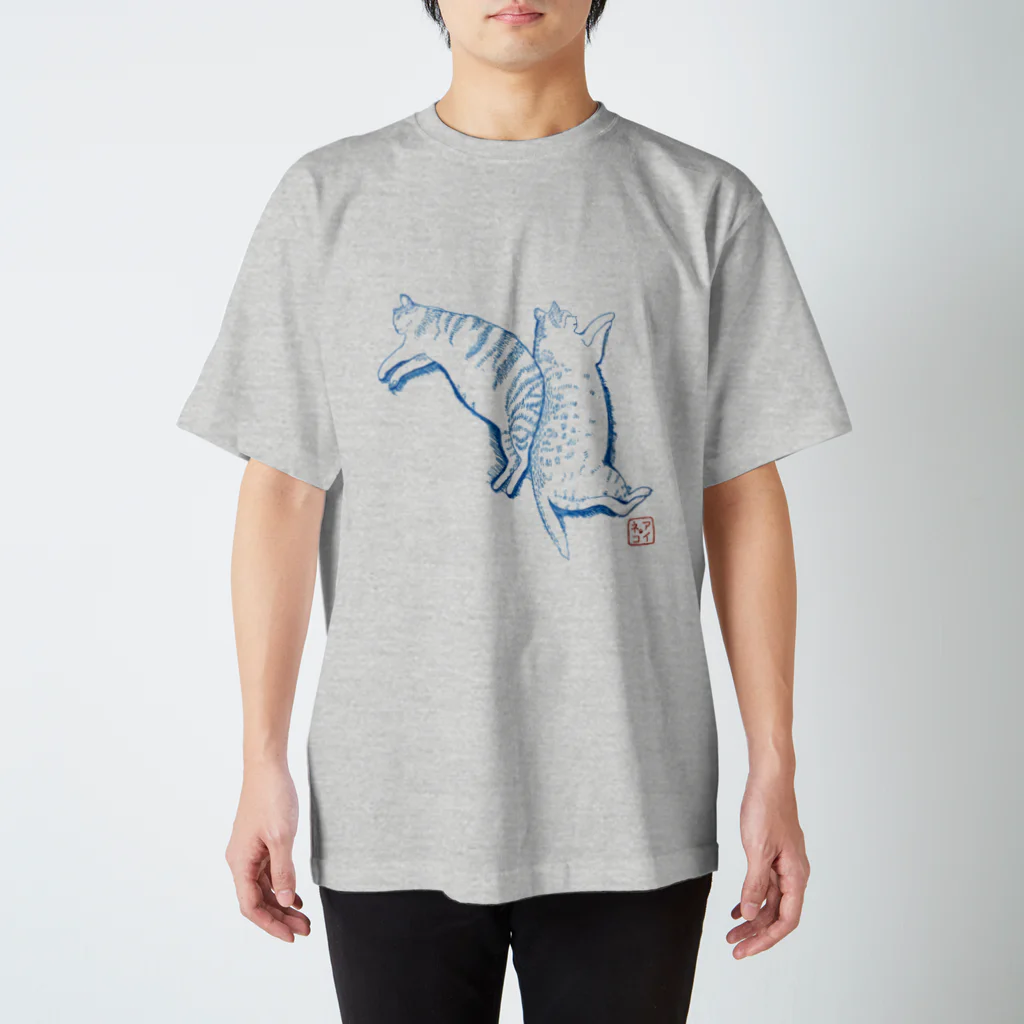 アイネコのフィットする曲線のネコ Regular Fit T-Shirt