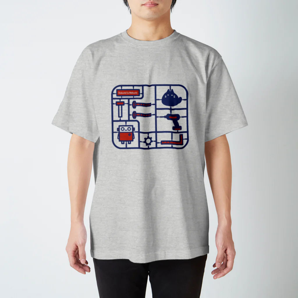 メカロックのプラモなロボchiとネコchi Regular Fit T-Shirt