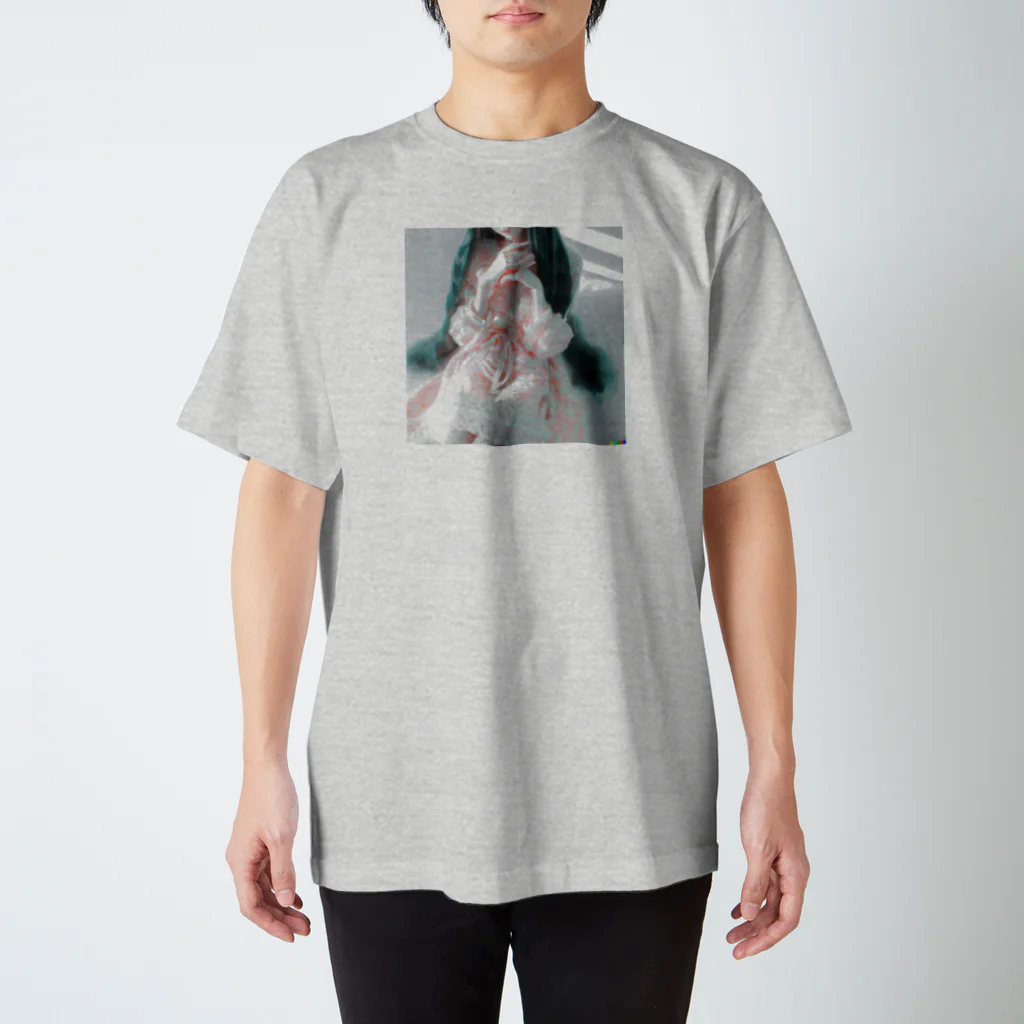 AI_ARTの窓際の少女 Regular Fit T-Shirt