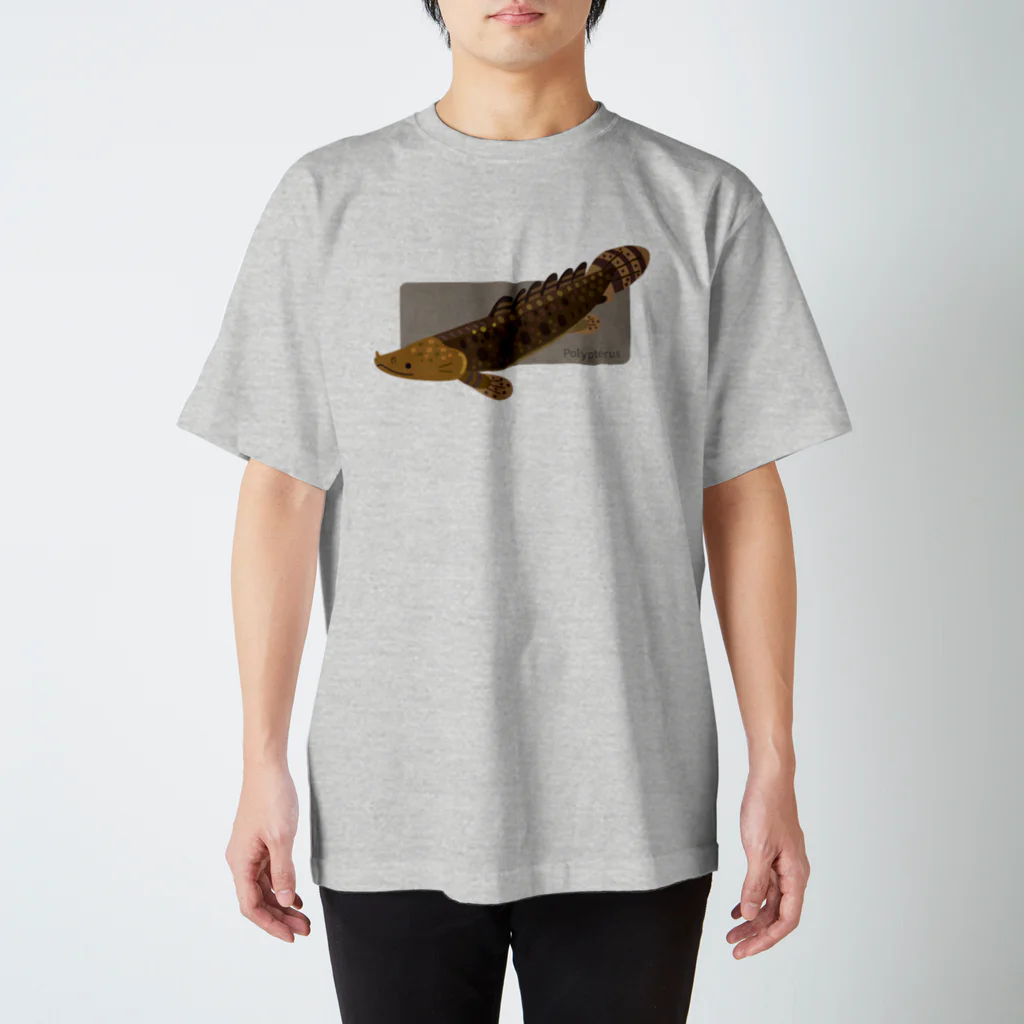 みなとまち層の古代魚ポリプテルス スタンダードTシャツ