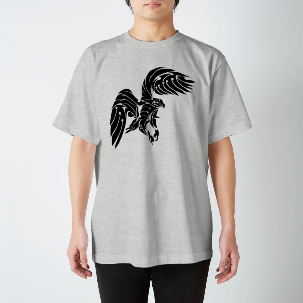TO-ROON【NOTORO Tシャツ工房】の鷹・鷲・ホーク・イーグル・トライバル Regular Fit T-Shirt