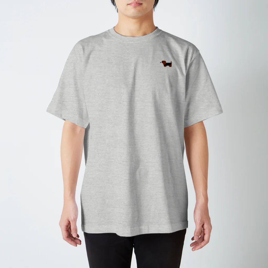 いぬのあしあとのドット絵ビーグル Regular Fit T-Shirt