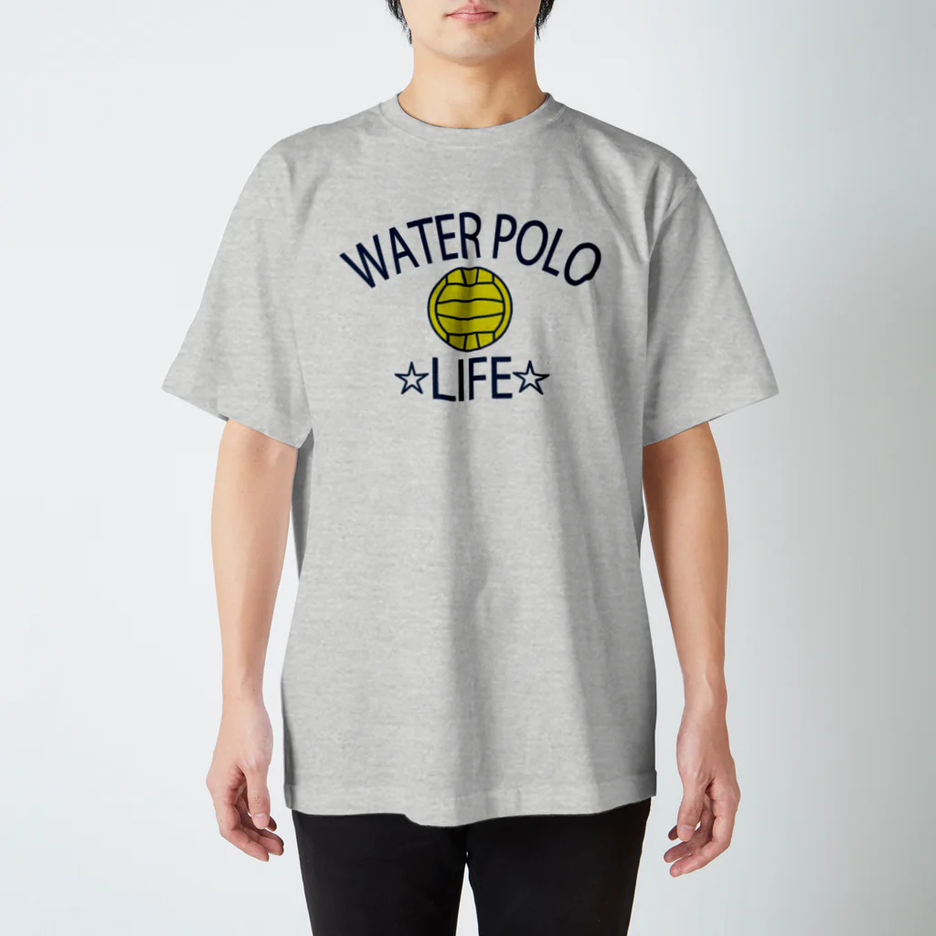 sports_tower スポーツタワーの水球(すいきゅう)(water polo)・アイテム・デザイン・Tシャツ・チームT・かっこいい・かわいい・クラブT・球技・得点・ボール・選手・ポジション・部活・スポーツ・シンプル・チームワーク Regular Fit T-Shirt