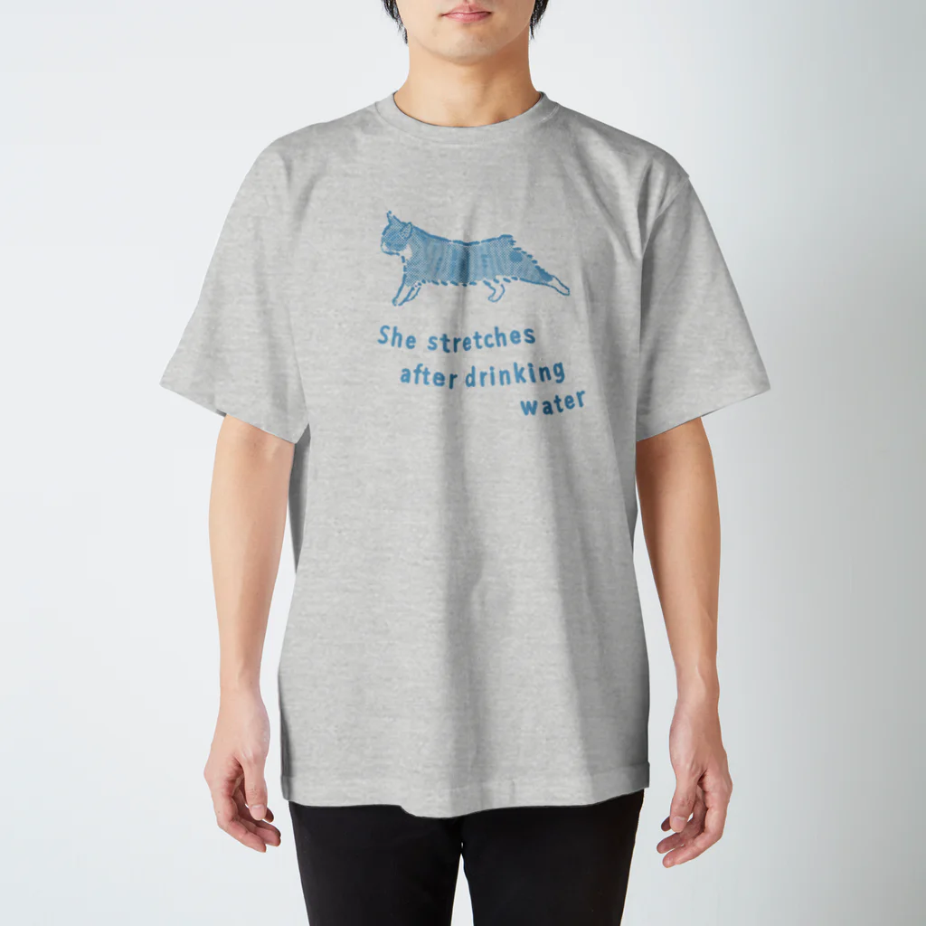 湊文ののび猫 スタンダードTシャツ