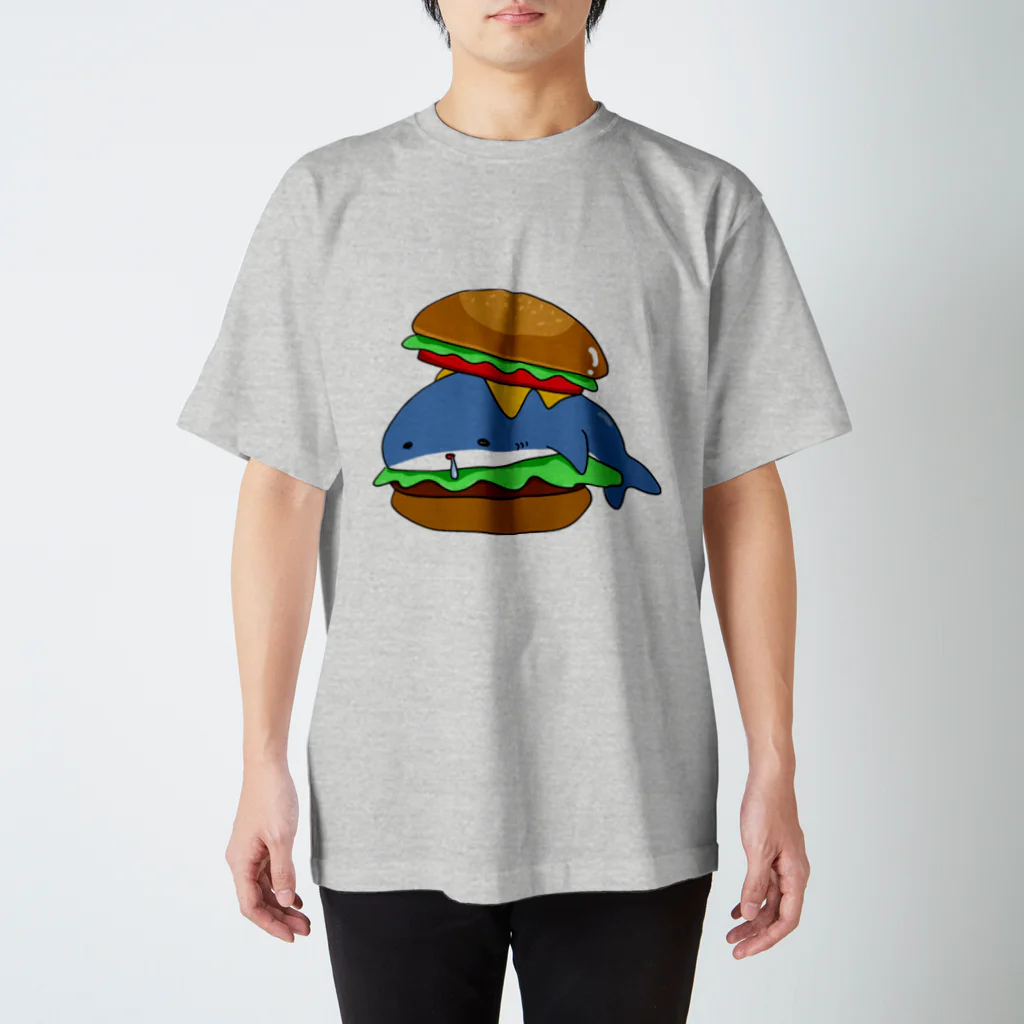 ゆしのサメチーズバーガー スタンダードTシャツ