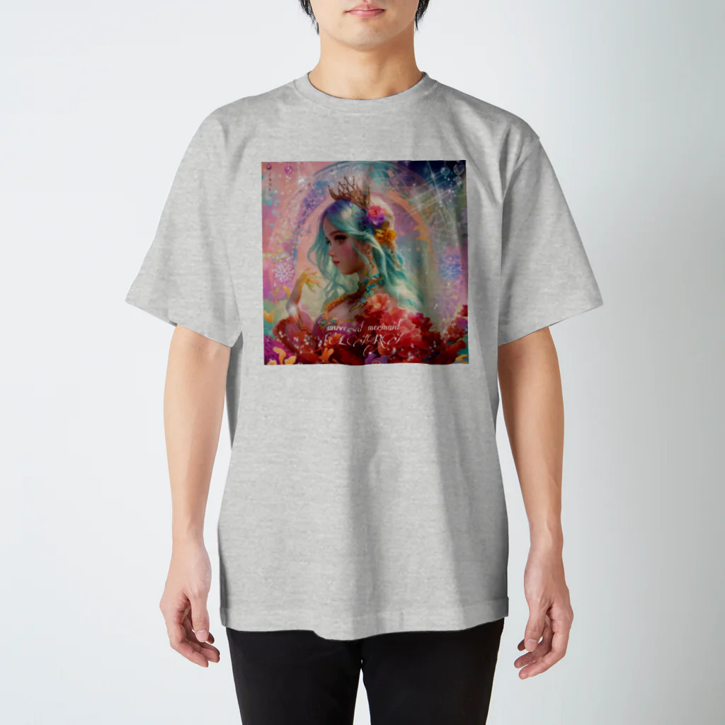 💖宇宙整体♪🌈♪こころからだチャンネル♪💖のuniversal mermaid LARA Rose スタンダードTシャツ