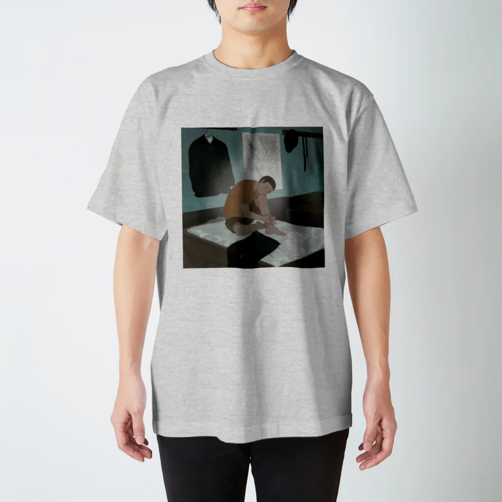 洗🦔11/16~21つくしのブックカバー展in 大阪枚方蔦屋書店の午睡 Regular Fit T-Shirt