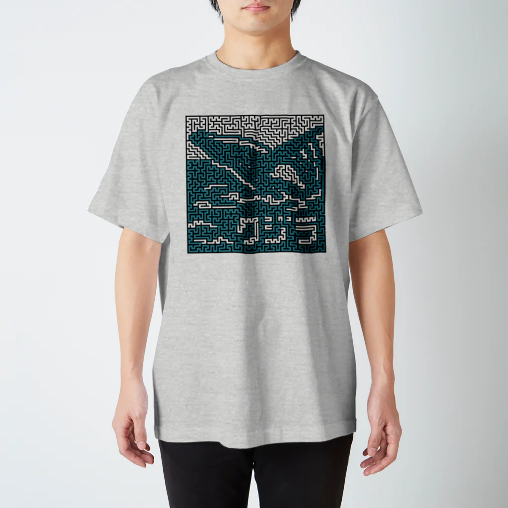 四代目久万七の迷路でクジラ③ スタンダードTシャツ