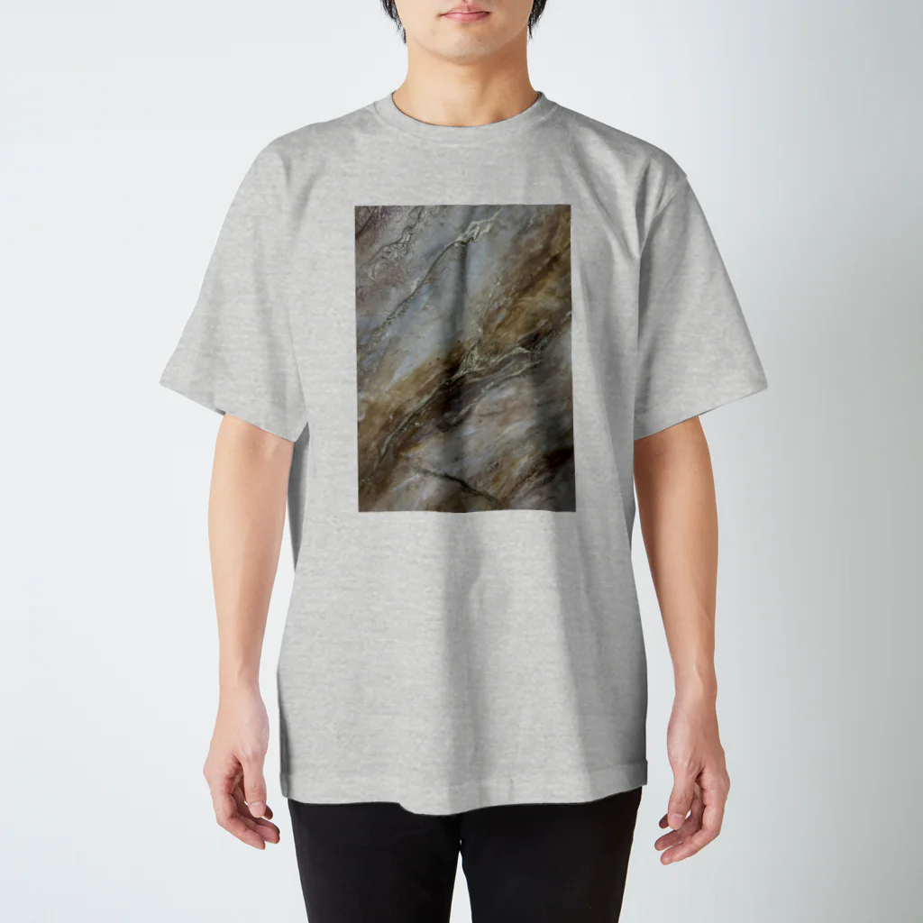 Tink_handmadeのTinkテクスチャーアート大理石 Regular Fit T-Shirt