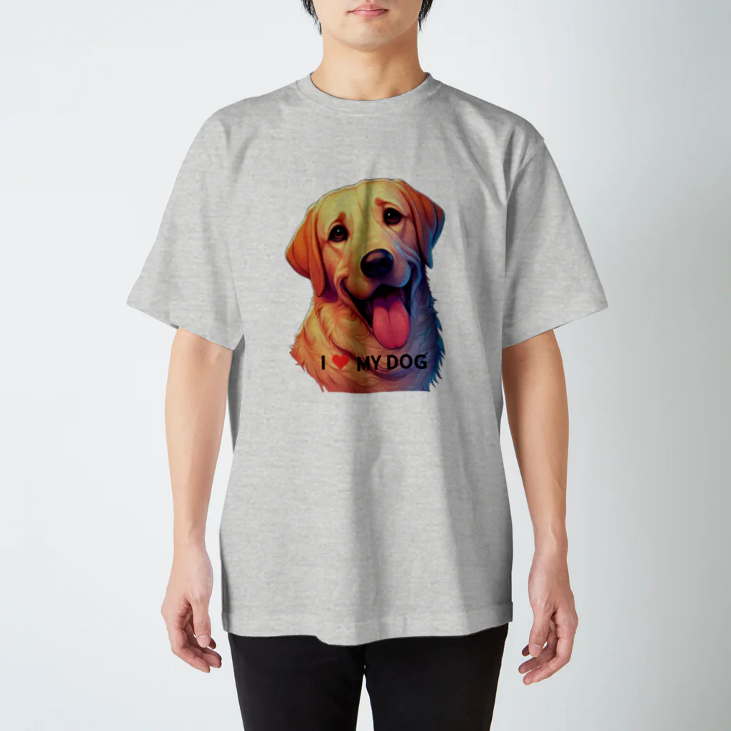 kok&foreverのI ♥ MY DOG Regular Fit T-Shirt