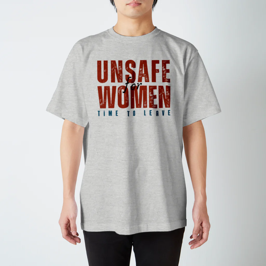 chataro123のUnsafe for Women: Time to Leave スタンダードTシャツ