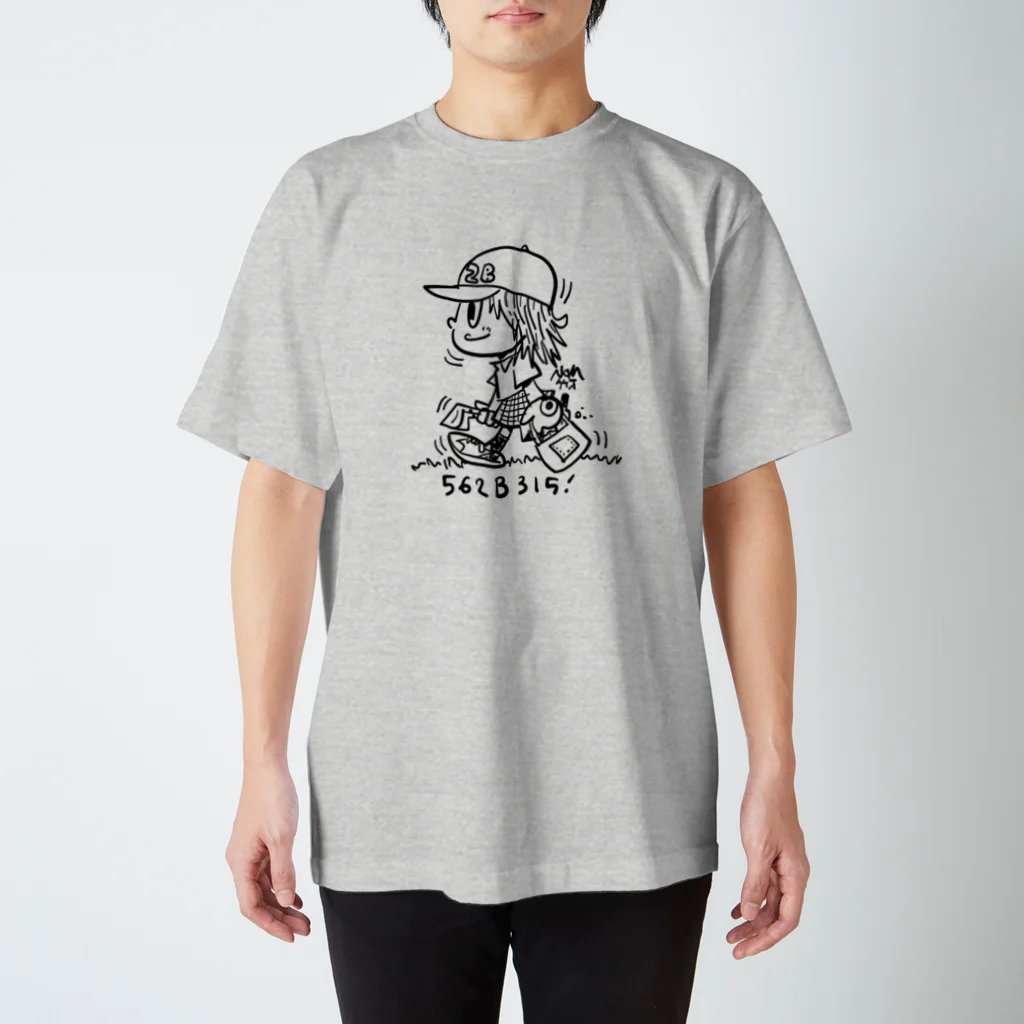 ゴルフバカイラストレーター野村タケオのNOM SHOPの目土女子 スタンダードTシャツ