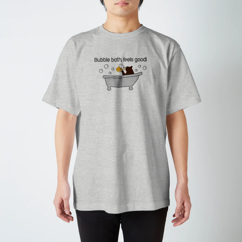 キッズモード某のビールベアー イン バブルバス スタンダードTシャツ