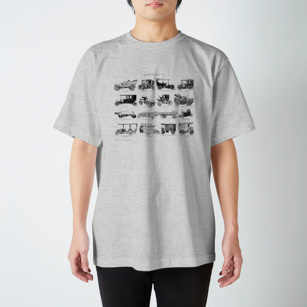 古書　天牛書店の自動車＜アンティーク・イラスト＞ スタンダードTシャツ