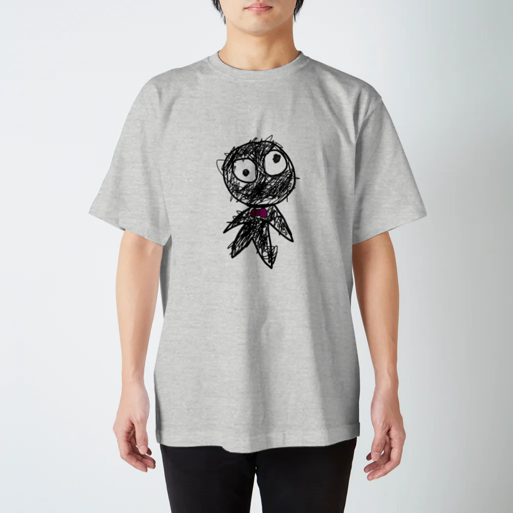 flatフラットふらっとのBLACK スタンダードTシャツ