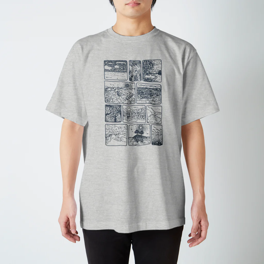 yuyamakimakiの誰もいない風景 スタンダードTシャツ