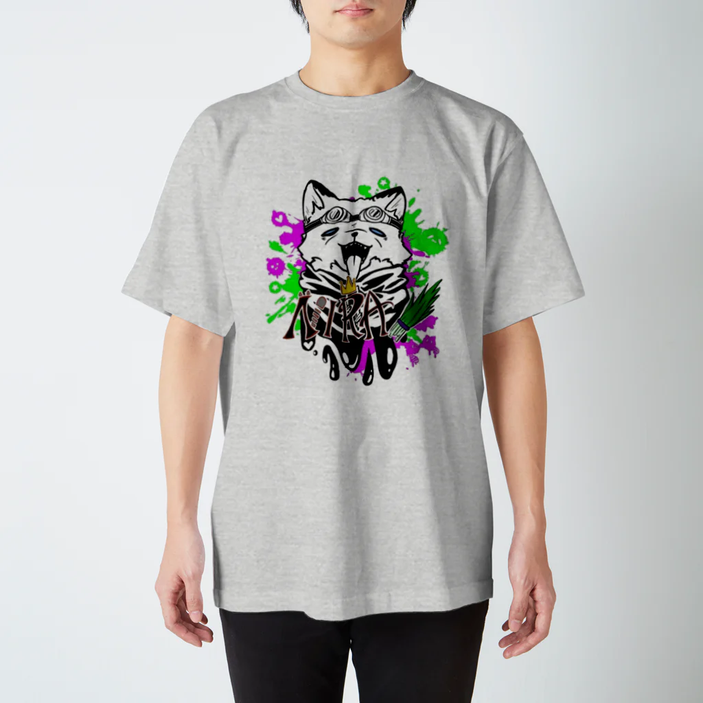 草乃ニラ🦝の袖なんていらない獣だもん スタンダードTシャツ