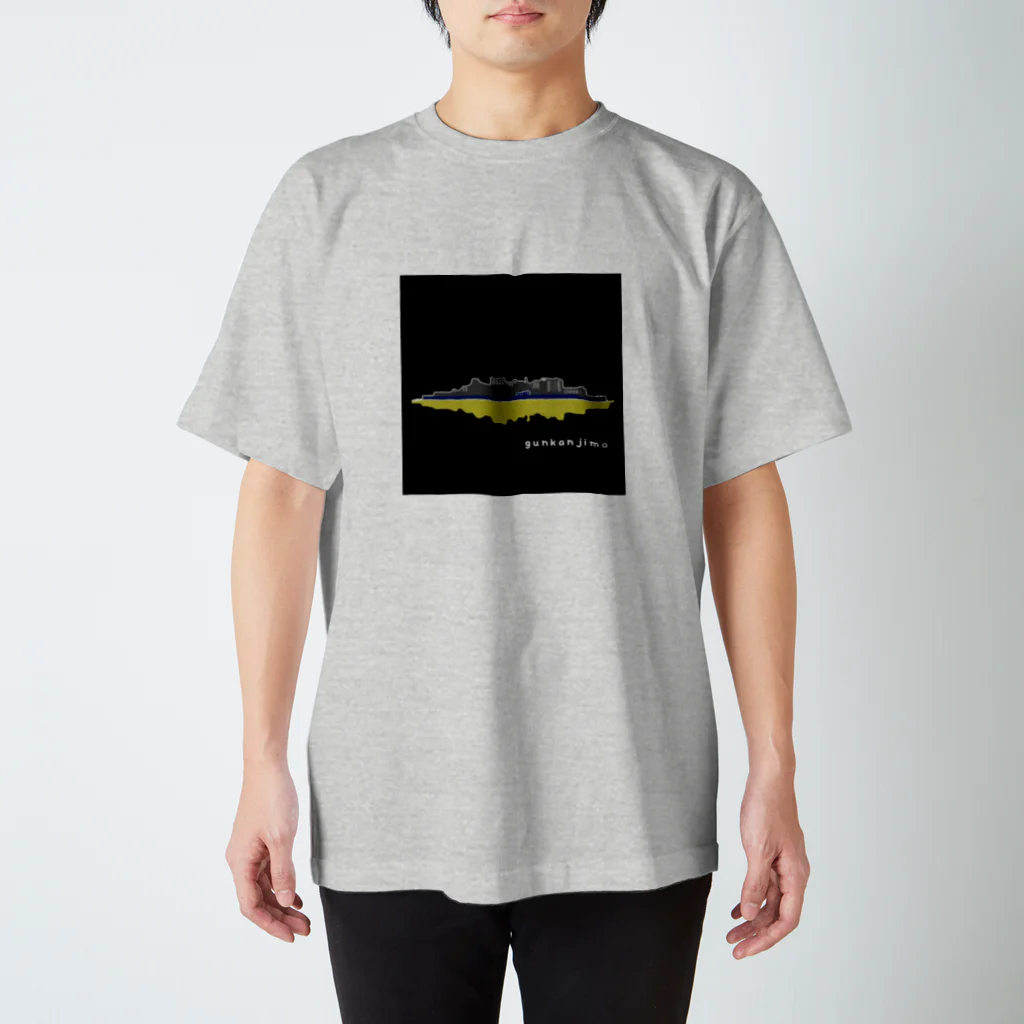 harueのきまぐれショップ。の軍艦島「夜」とおでかけ。 スタンダードTシャツ